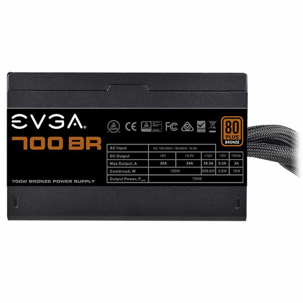 Fonte de Alimentação EVGA 700W ATX / Não Modular / 80 Plus Bronze - 100-BR-0700-K1