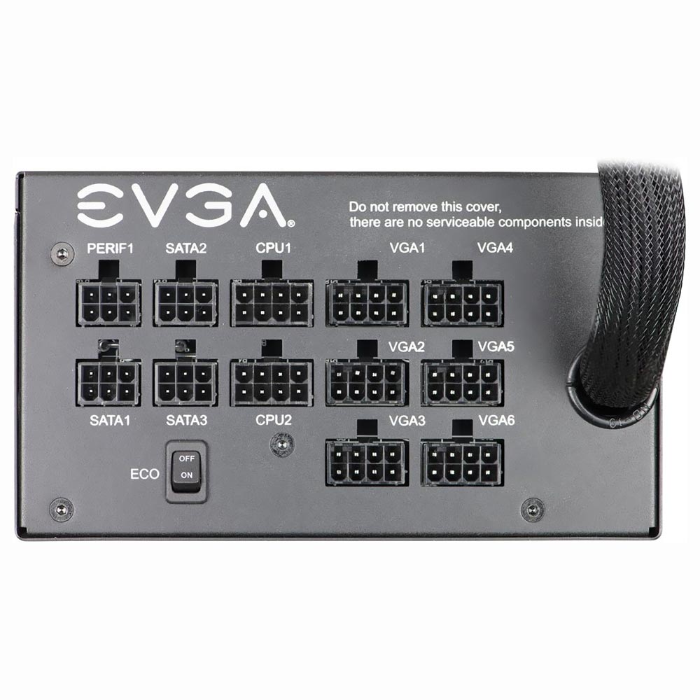 Fonte de Alimentação EVGA GQ 1000W ATX / Semi Modular / 80 Plus Gold - 210-GQ-1000-V1 