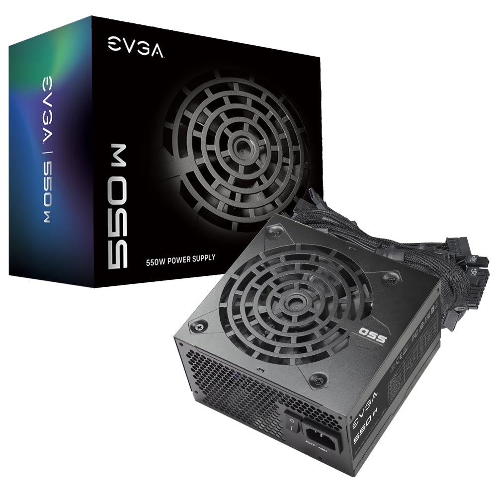 Fonte de Alimentação EVGA N1 550W ATX / Não Modular - 100-N1-0550-L1