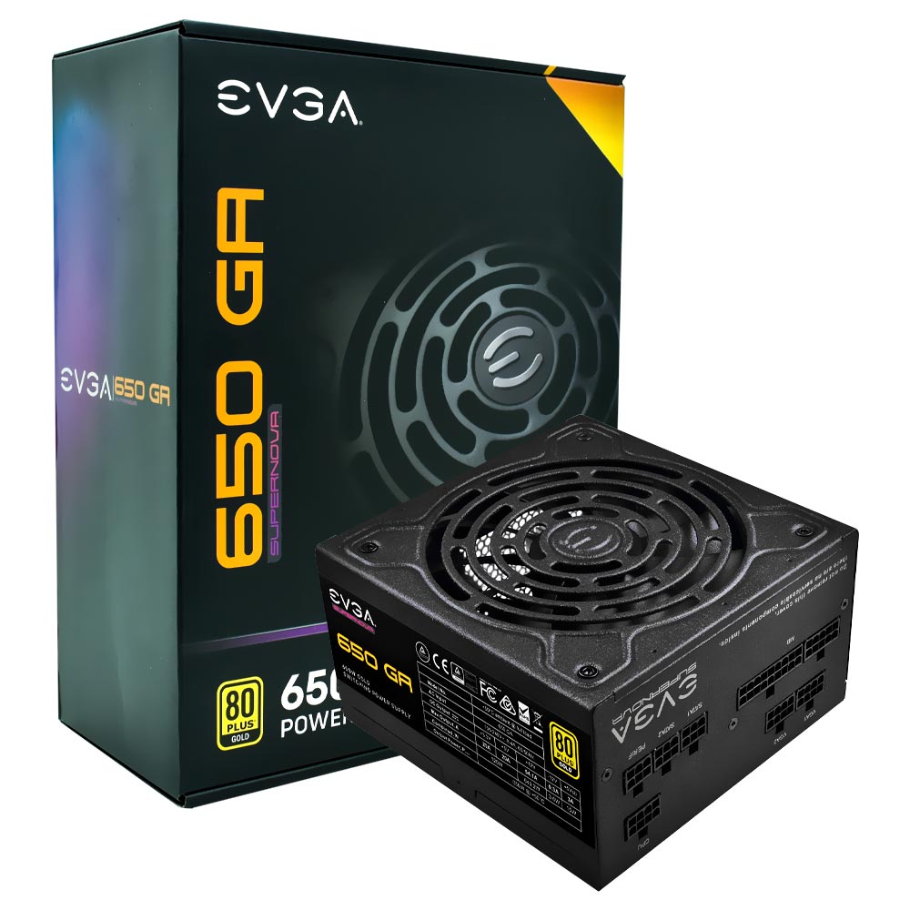 Fonte de Alimentação EVGA Supernova GA 650W ATX / Modular / 80 Plus Gold - 220-GA-0650-X1