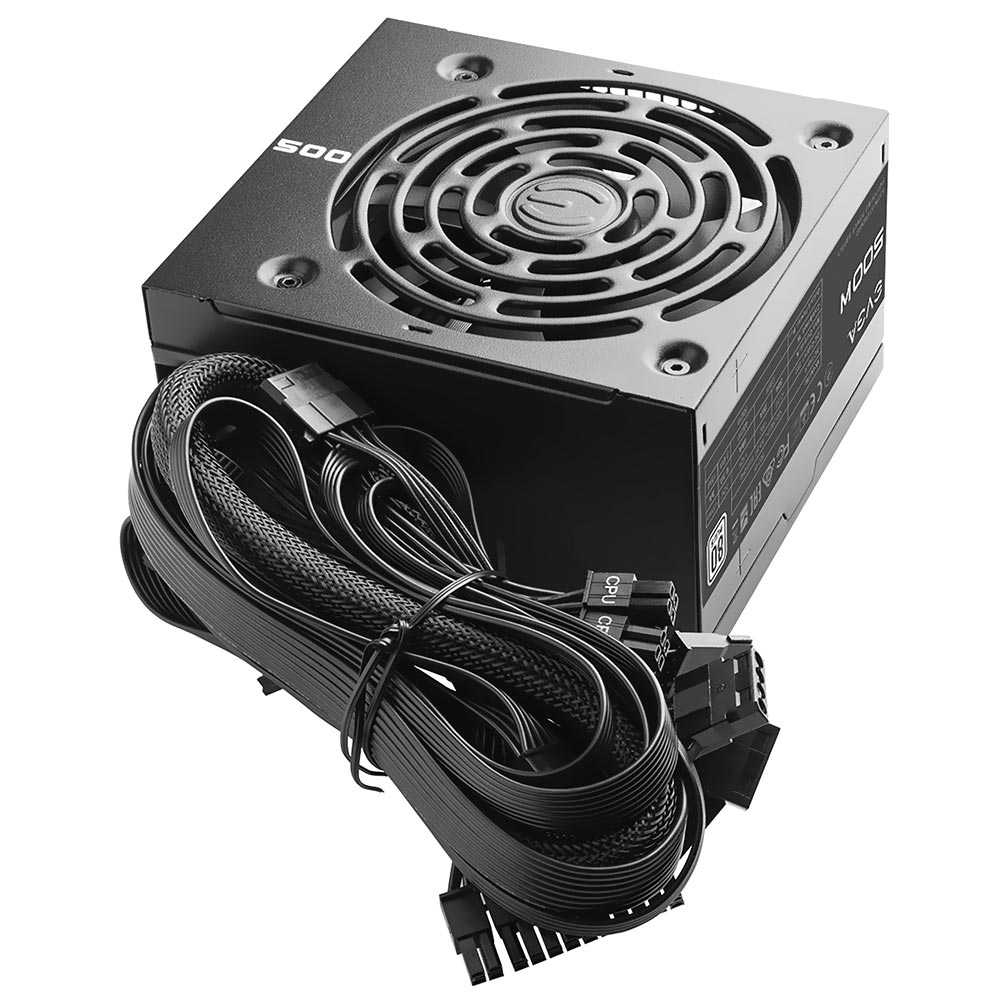 Fonte de Alimentação EVGA W1 500W ATX / Não Modular / 80 Plus White - 100-W1-0500-KR