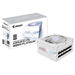Fonte de Alimentação Gigabyte AORUS Elite GP-AE1000PM PG5 Ice 1000W ATX 3.1 / Modular / 80 Plus Platinum / Bivolt