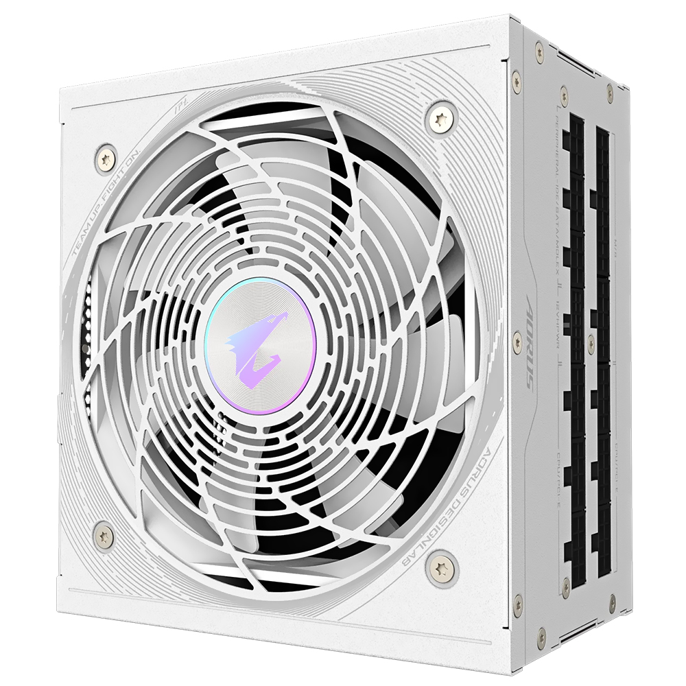 Fonte de Alimentação Gigabyte AORUS Elite GP-AE850PM PG5 Ice 850W ATX 3.1 / Modular / 80 Plus Platinum / Bivolt