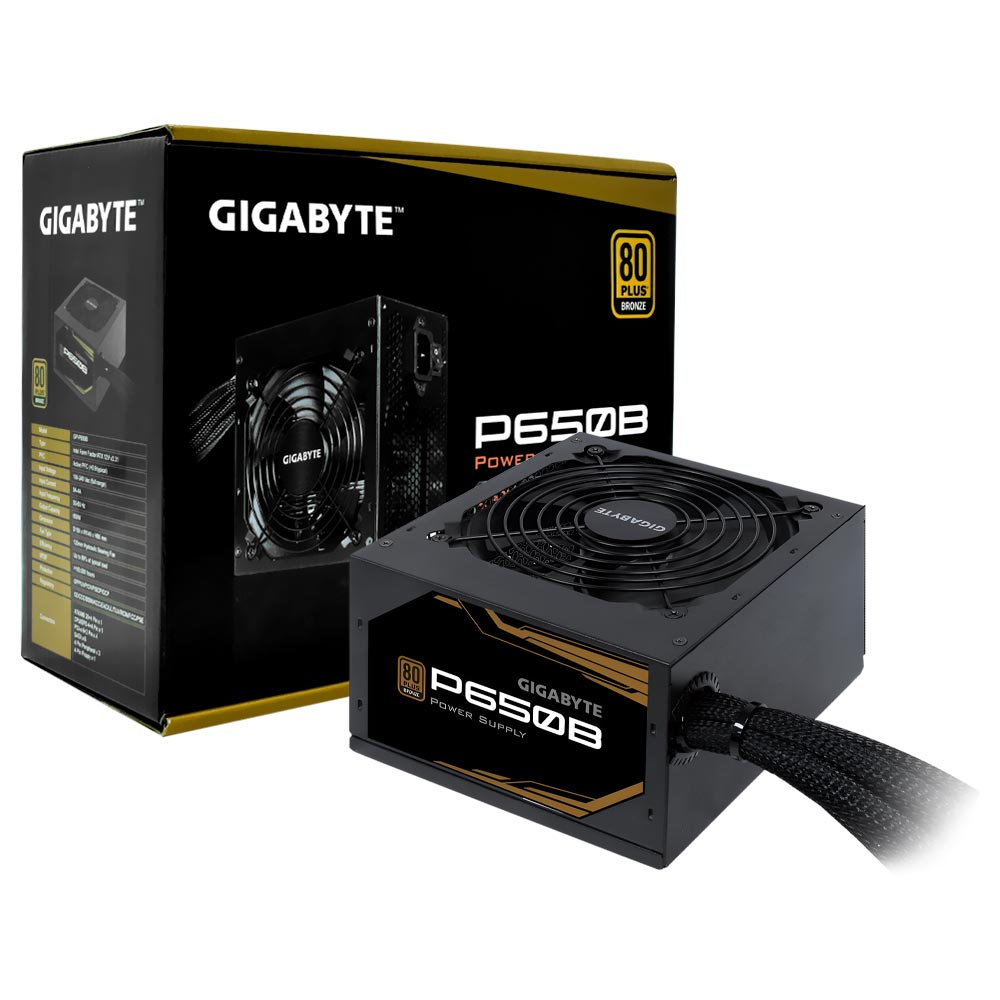 Fonte de Alimentação Gigabyte GP-650B 650W ATX / Não Modular / 80 Plus Bronze