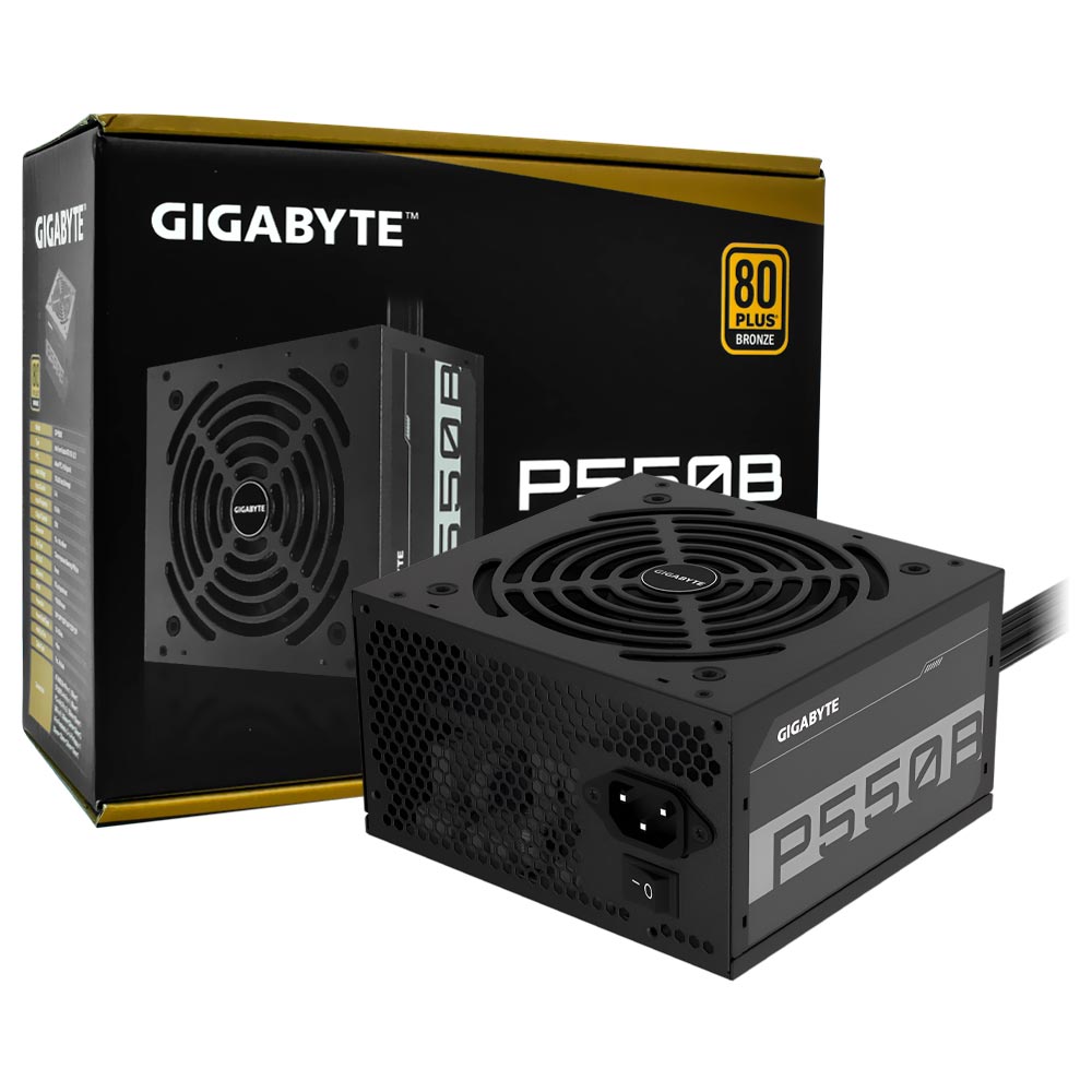 Fonte de Alimentação Gigabyte GP-P550B 550W ATX / Não Modular / 80 Plus Bronze