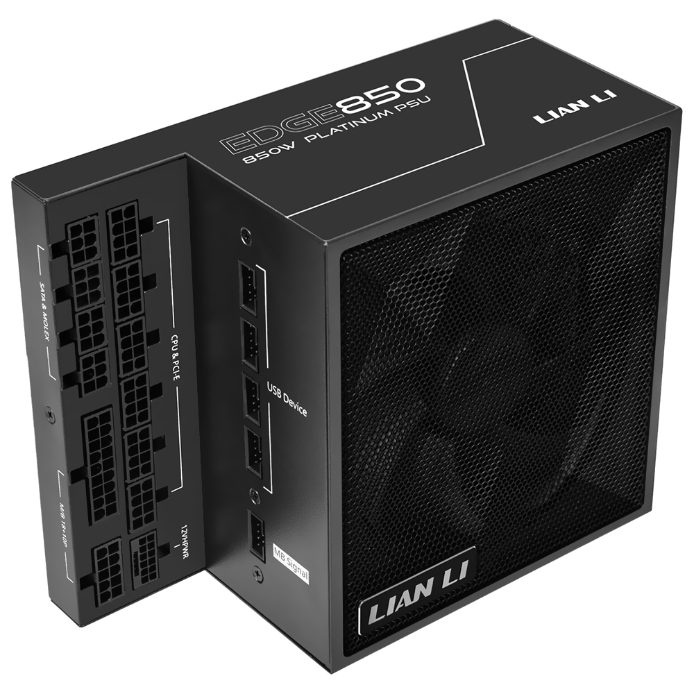 Fonte de Alimentação Lian Li EDGE850 850W ATX / Modular / 80 Plus Platinum - Preto