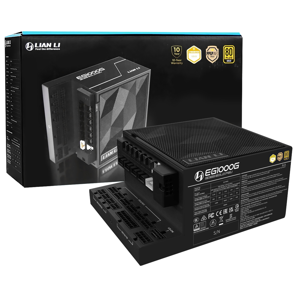 Fonte de Alimentação Lian Li EG1000G 1000W ATX / Modular / 80 Plus Gold - Preto