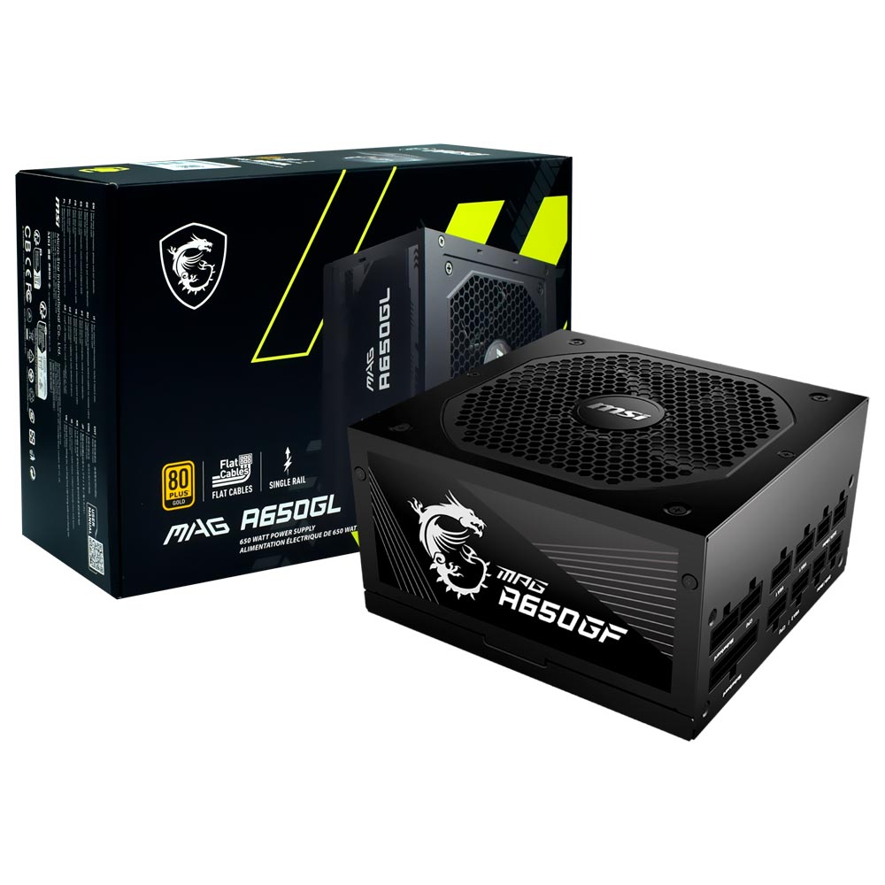 Fonte de Alimentação MSI MPG A650GL 650W ATX / Modular / 80 Plus Gold no  Paraguai - Visão Vip Informática - Compras no Paraguai - Loja de Informática