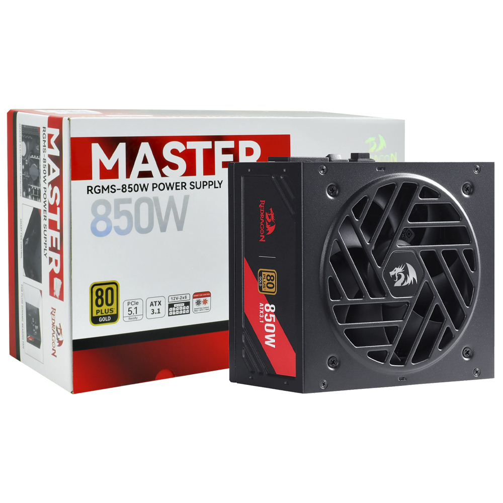 Fonte de Alimentação Redragon GC-MS01 Master 850W ATX / Modular / 80 Plus Gold