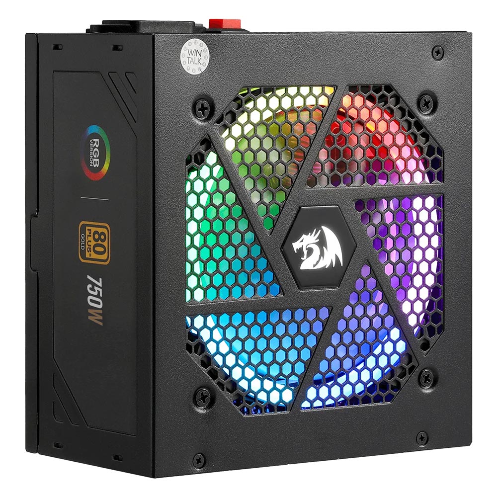 Fonte de Alimentação Redragon GC-PS006-1 750W ATX / Modular / 80 Plus Gold / RGB