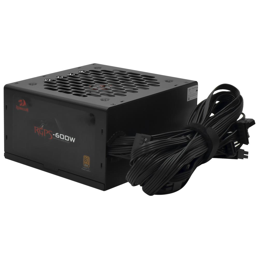 Fonte de Alimentação Redragon GC-PS024 600W ATX / Não Modular / 80 Plus Bronze