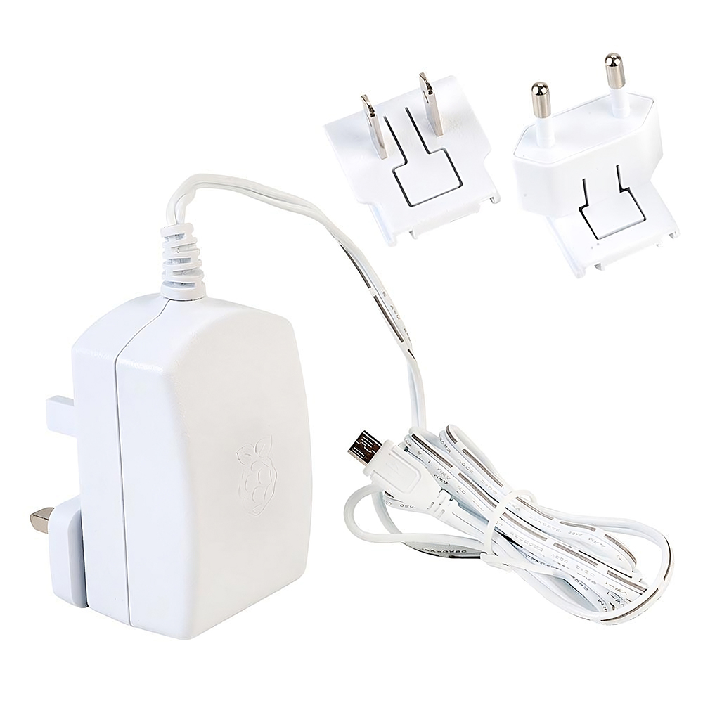 Fonte para Raspberry Micro USB Bivolt - Branco