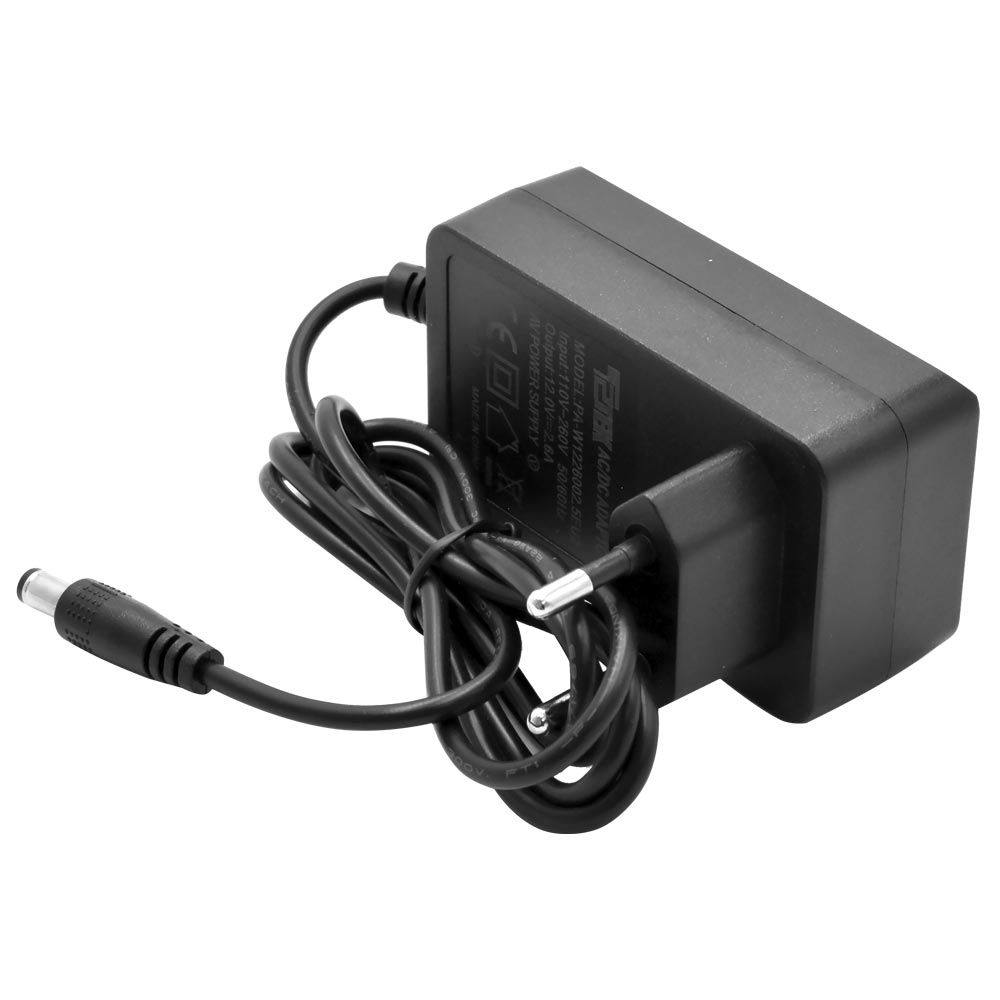 Fonte para Receptor T2TEK PA-W1226002.5EU2 / 2.6A / 12V / Bivolt - Preto