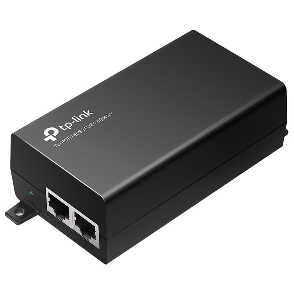 Fonte Tp-Link TL-POE160S Poe Injector 30W / Poe+ Gigabit / Bivolt - Preto