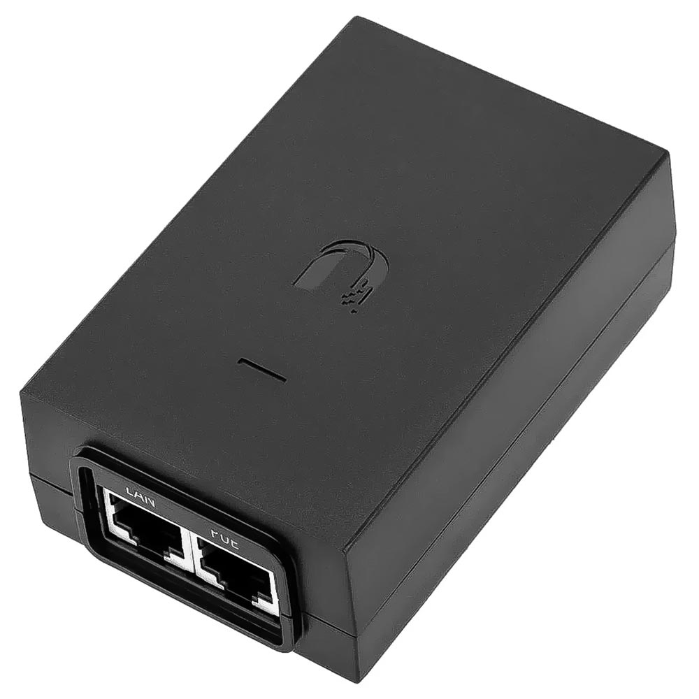Fonte UBNT POE-48-24W-G Poe Injector 48VDC / 0.5AMP - Preto