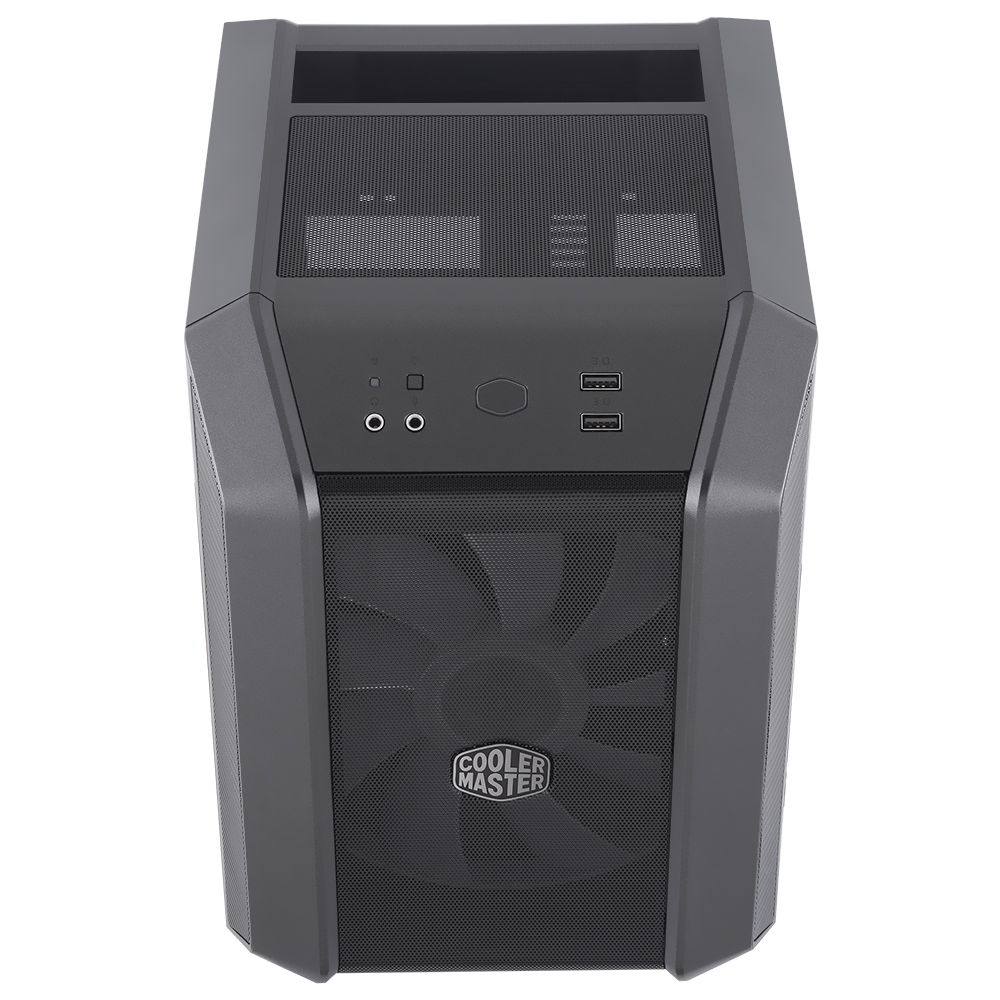 Gabinete Cooler Master MasterCase H100 ARGB Mini ITX / 1 Cooler - Preto / Cinza