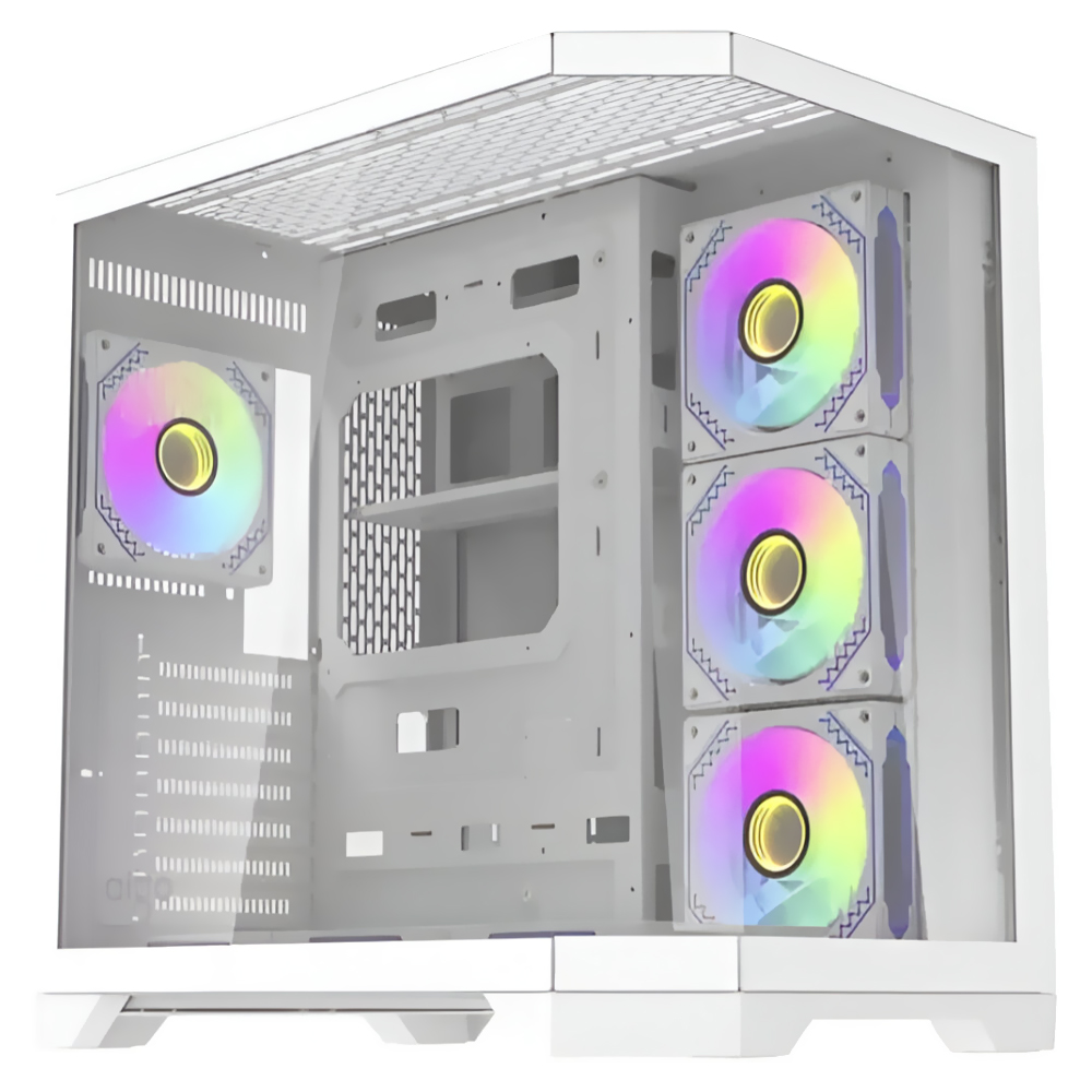 Gabinete Gamer Aigo FT418 Pro Mid Tower / 7 Cooler - Branco