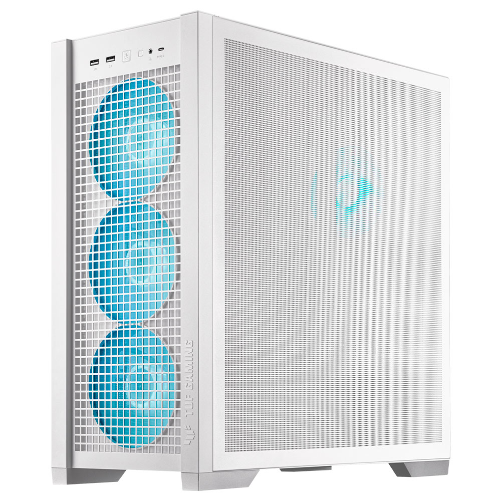 Gabinete Gamer ASUS TUF GT302 Mid Tower / 4 Cooler / ARGB - Branco