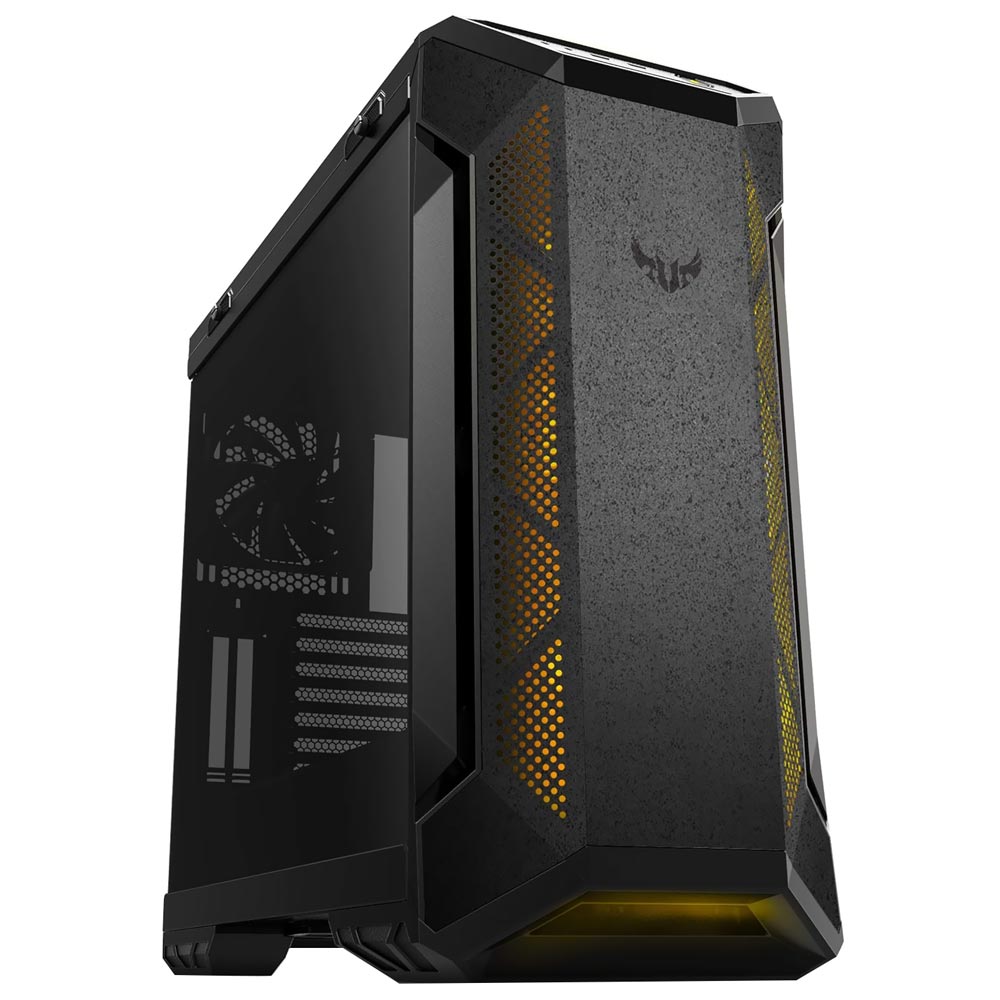 Gabinete Gamer ASUS TUF GT501 Mid Tower / 4 Cooler / ARGB - Preto