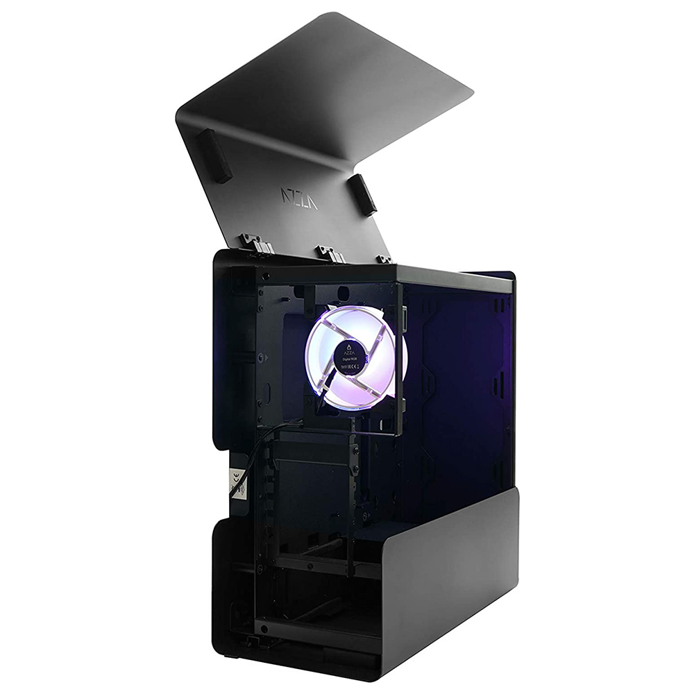 Gabinete Gamer AZZA Cast CSAZ-808B Mid Tower / 1 Cooler / RGB - Preto 