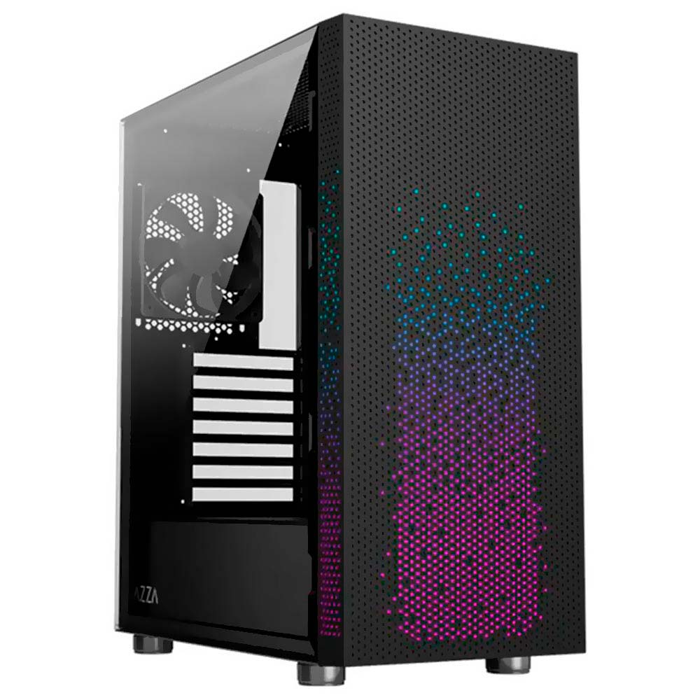 Gabinete Gamer AZZA Celesta 340 CSAZ-340F Mid Tower / 1 Cooler - Preto