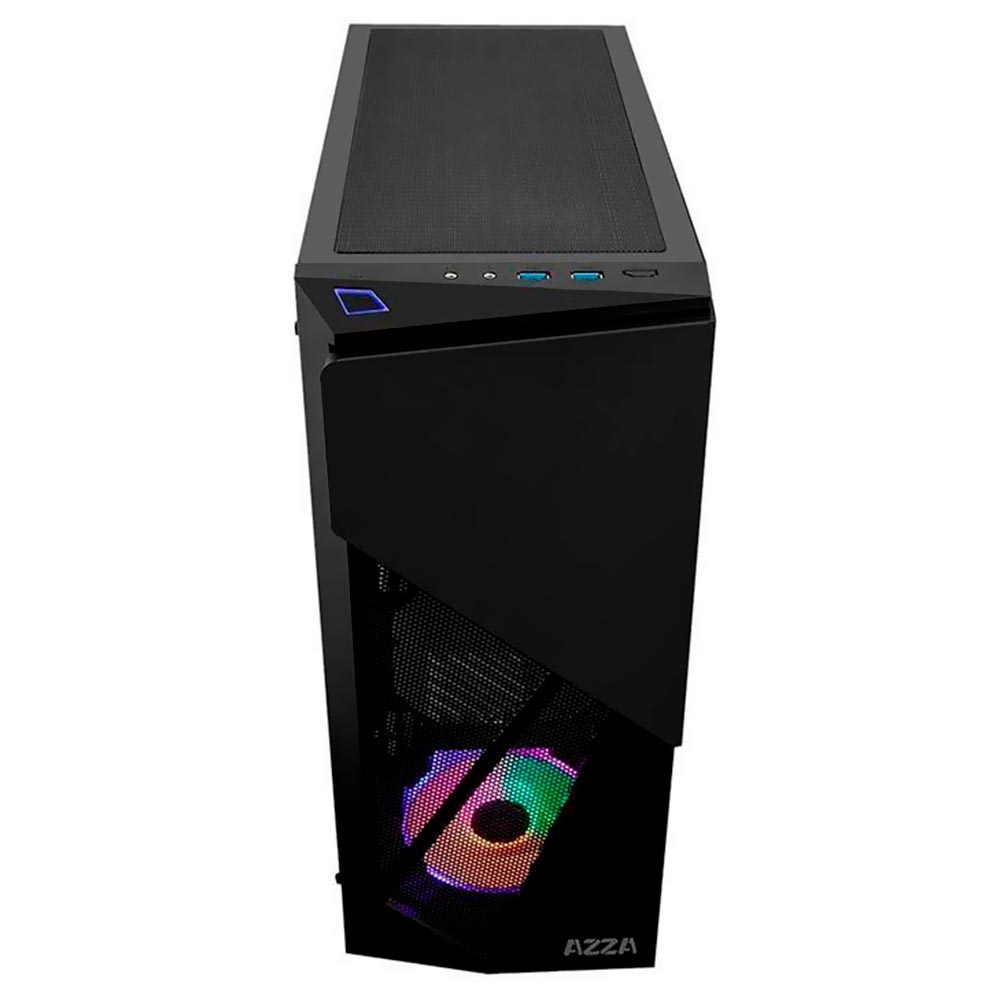 Gabinete Gamer AZZA Inferno 310 DH CSAZ-310DH Mid Tower / 2 Cooler / RGB - Preto