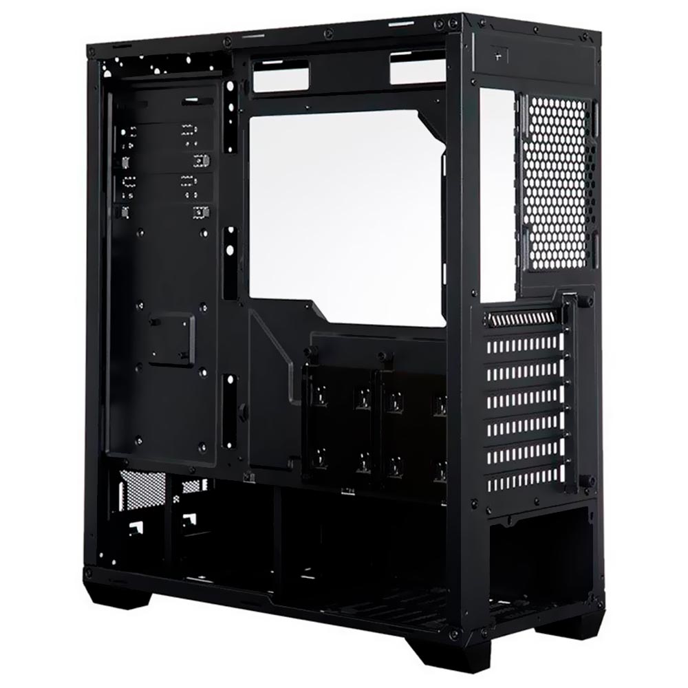 Gabinete Gamer AZZA Inferno 310 DH CSAZ-310DH Mid Tower / 2 Cooler / RGB - Preto