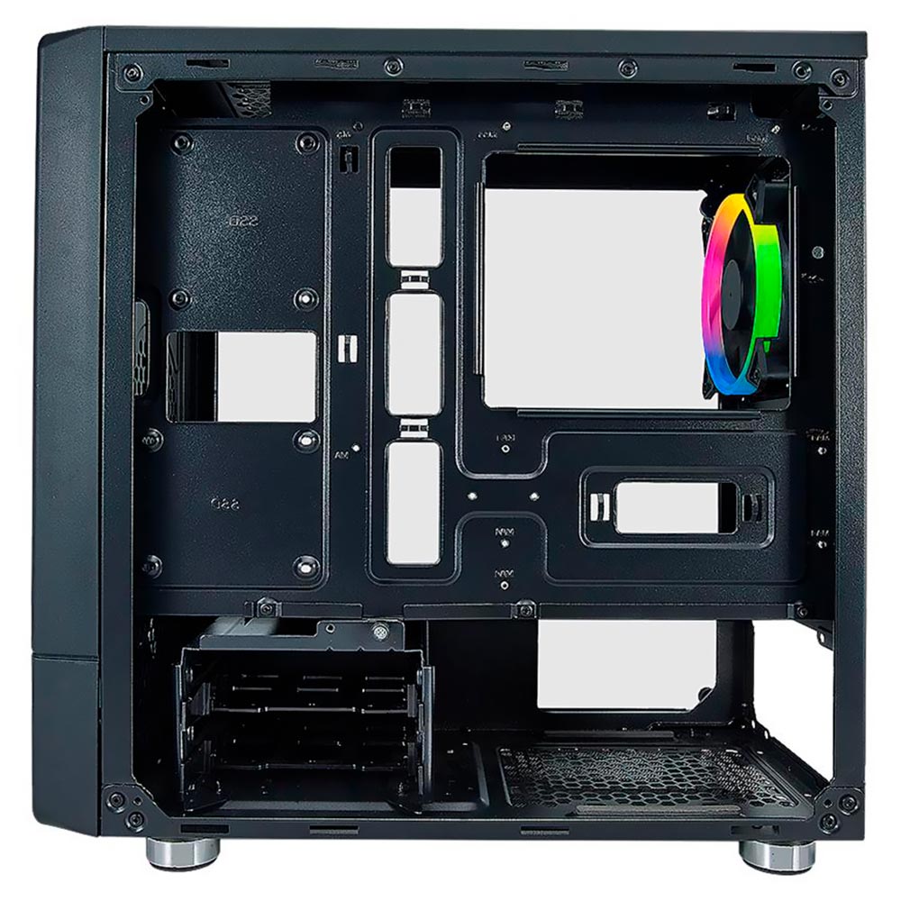 Gabinete Gamer AZZA Noir 130 CSAZ-130 Mid Tower / 2 Cooler / RGB - Preto