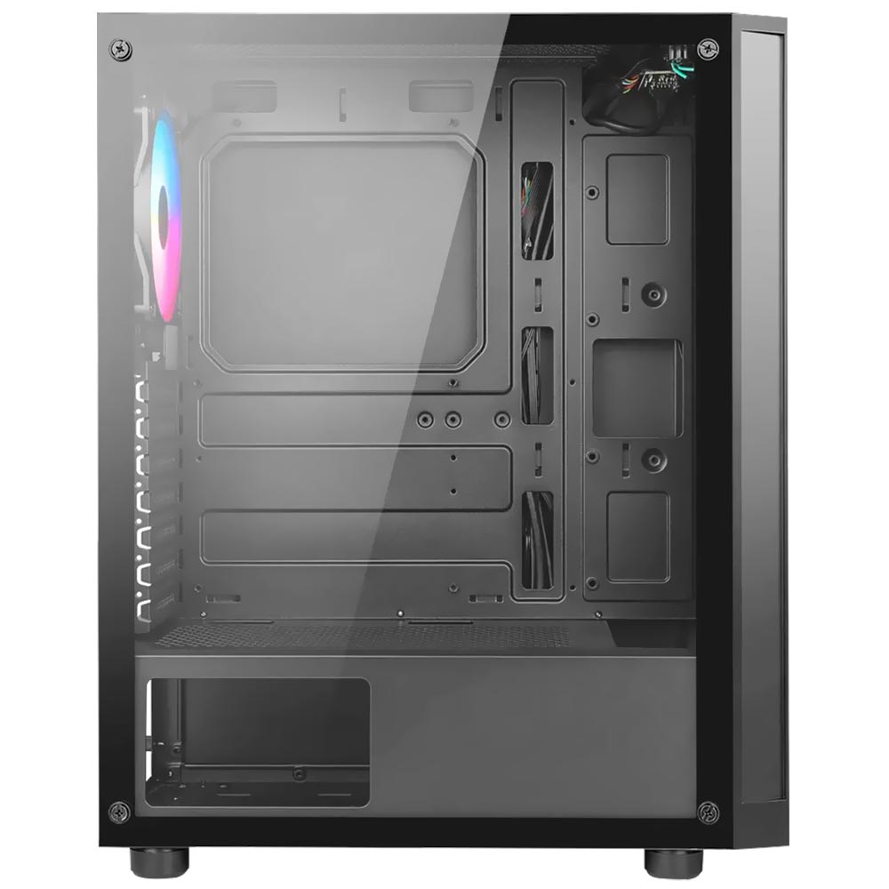 Gabinete Gamer AZZA Spectra 280 CSAZ-280B Mid Tower / 1 Cooler / ARGB - Preto