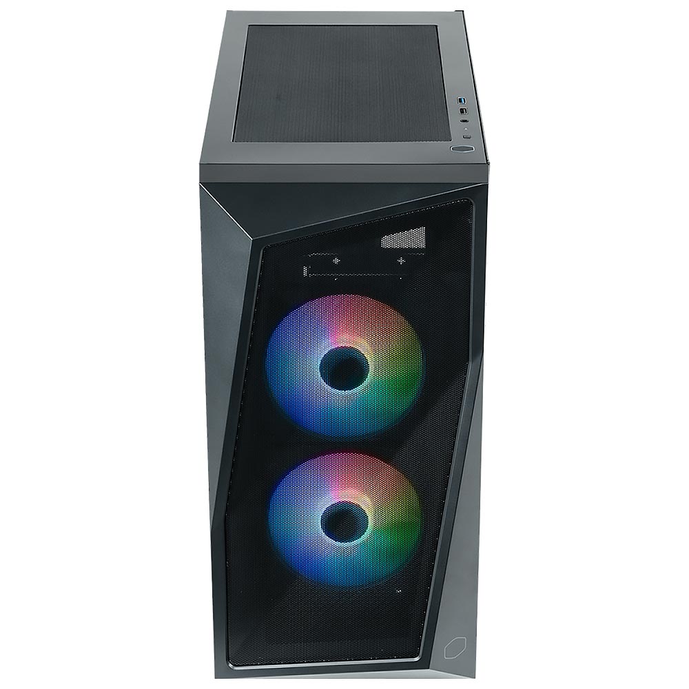 Gabinete Gamer Cooler Master CMP 320 Mid Tower / 2 Cooler / ARGB - Preto (CP320-KGNN-S00)