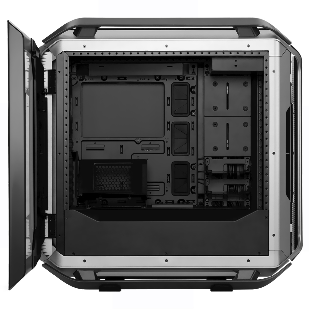 Gabinete Gamer Cooler Master Cosmo C700M Full Tower / 4 Cooler / RGB - Preto / Prata (MCC-C700M-MG5N-S00)