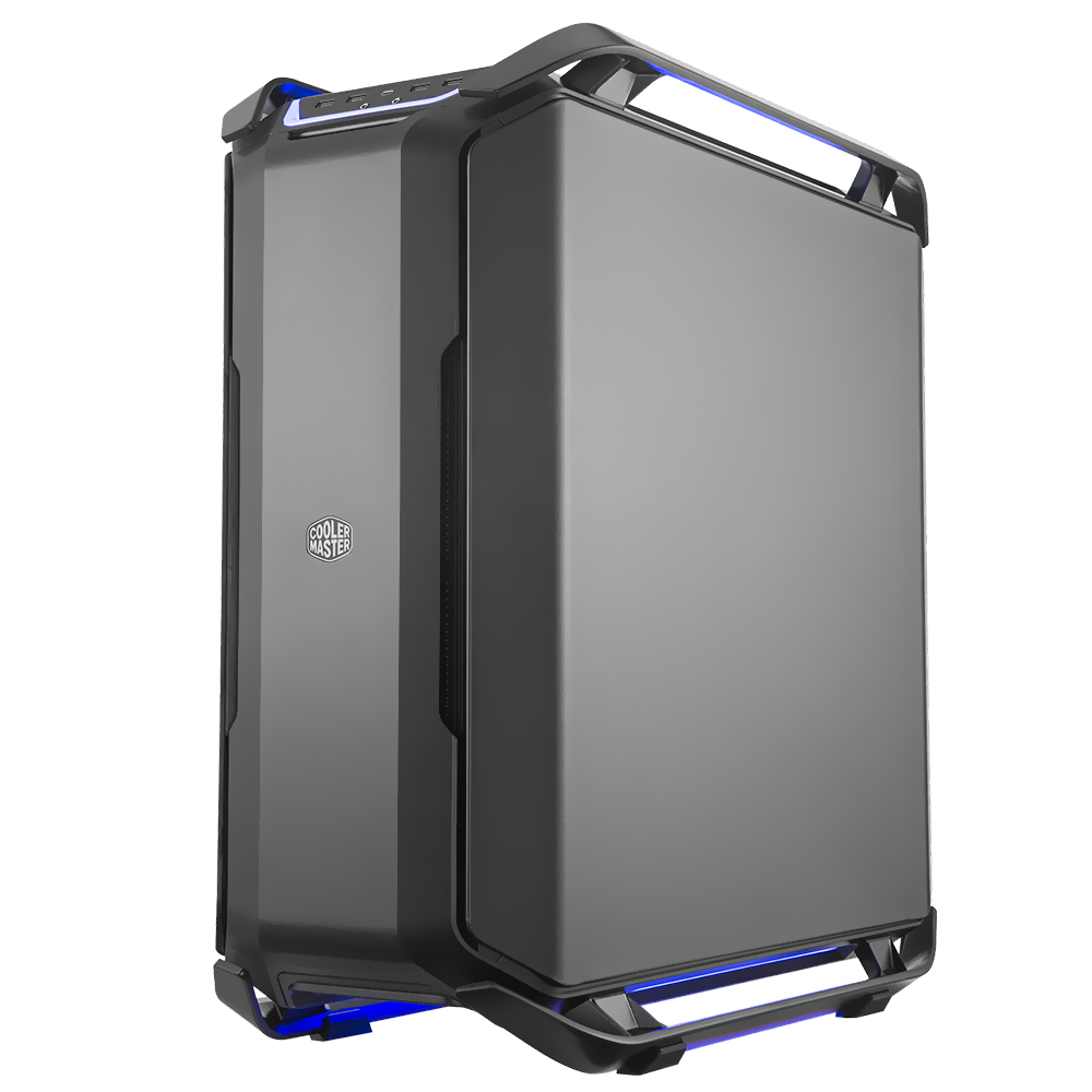 Gabinete Gamer Cooler Master Cosmo C700P Full Tower / 3 Cooler / RGB - Preto / Prata (MCC-C700P-KG5N-S00)