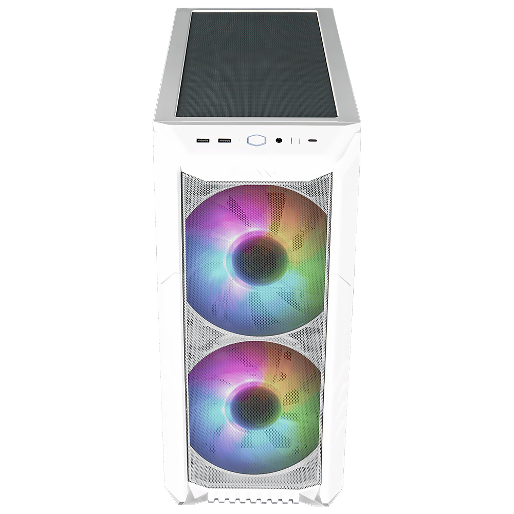 Gabinete Gamer Cooler Master HAF 500 Mid Tower / 3 Cooler / ARGB - Branco (H500-WGNN-S00)