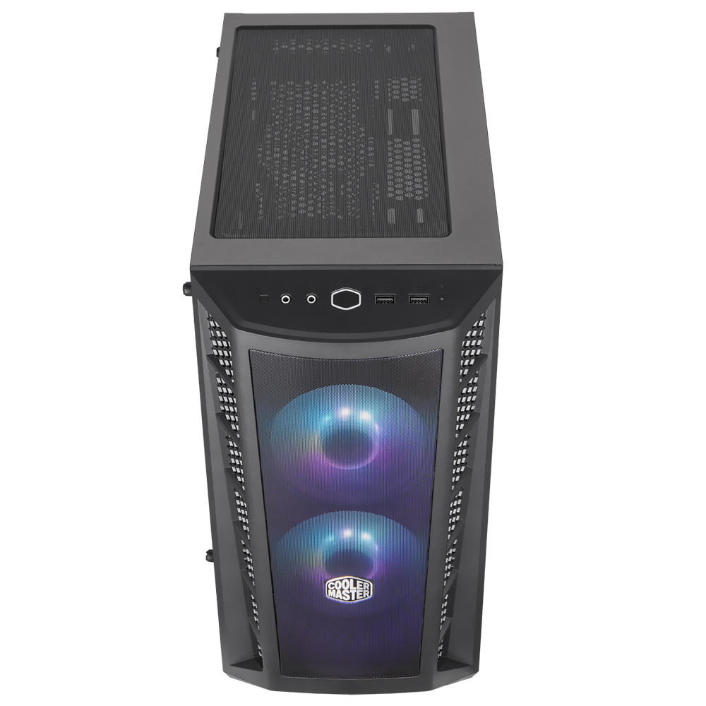 Gabinete Gamer Cooler Master MasterBox MB311L Mini Tower / 2 Cooler / ARGB - Preto (MCB-B311L-KGNN-S02)