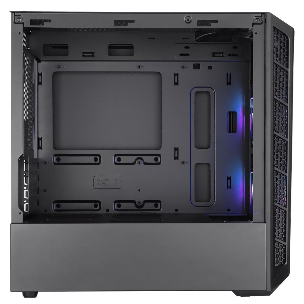 Gabinete Gamer Cooler Master MasterBox MB320L Mini Tower / 2 Cooler / ARGB - Preto (MCB-B320L-KGNN-S02)