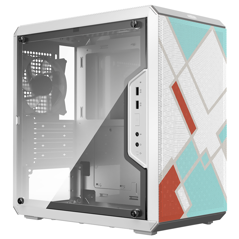 Gabinete Gamer Cooler Master MasterBox Q300L Retro Edition Mini Tower / 1 Cooler - Branco (MCB-Q300L-WANN-SRE)