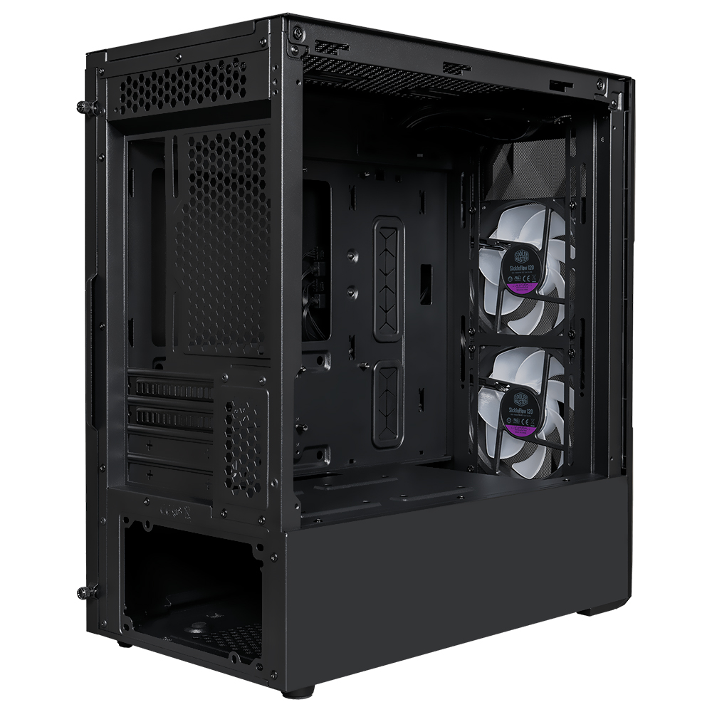 Gabinete Gamer Cooler Master MasterBox TD300 Mesh Mini Tower / 2 Cooler / RGB - Preto (TD300-KGNN-S00)