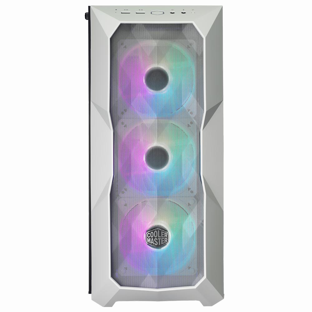 Gabinete Gamer Cooler Master Masterbox TD500 Mesh V2 Mid Tower / 3 Cooler / ARGB - Branco (TD500V2-WGNN-S00)