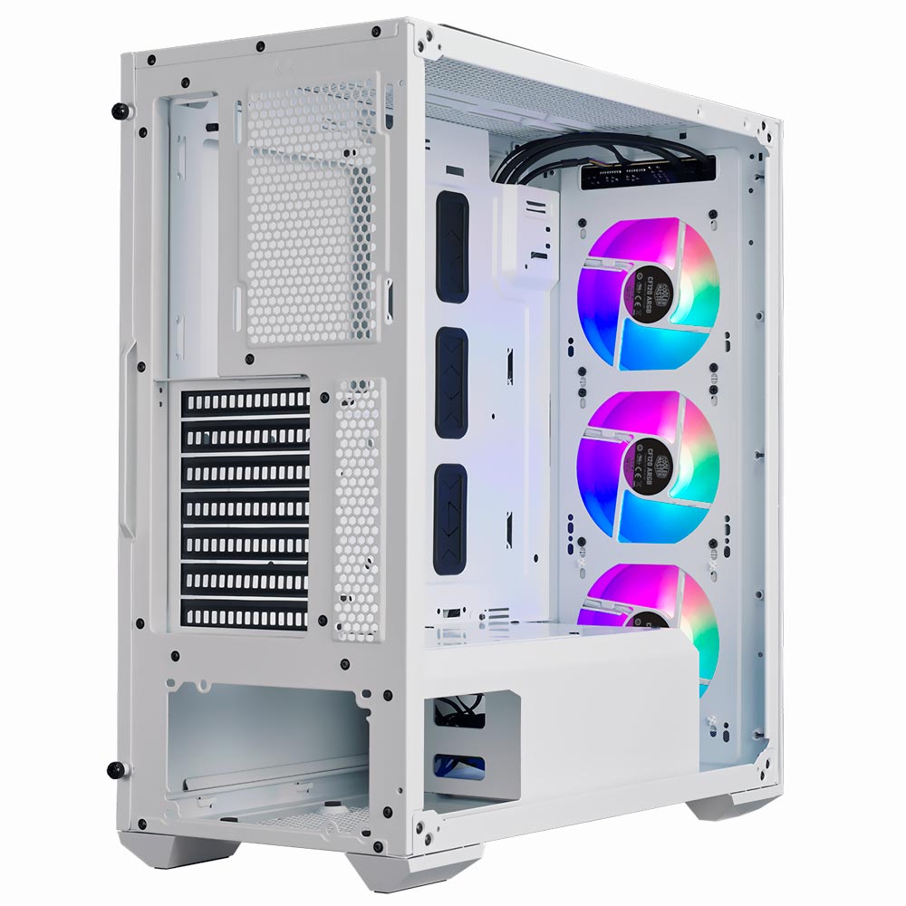 Gabinete Gamer Cooler Master Masterbox TD500 Mesh V2 Mid Tower / 3 Cooler / ARGB - Branco (TD500V2-WGNN-S00)