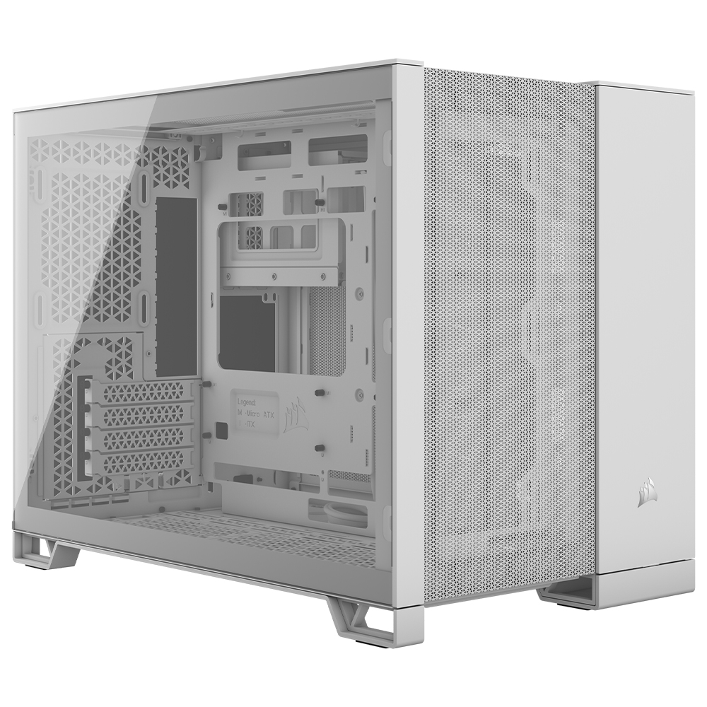 Gabinete Gamer Corsair CC-9011264-WW 2500 Series AirFlow Mid Tower - Branco