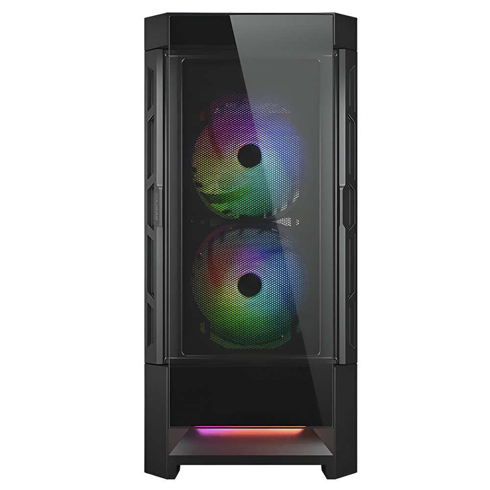 Gabinete Gamer Cougar Airface Mid Tower / 3 Cooler / ARGB - Preto