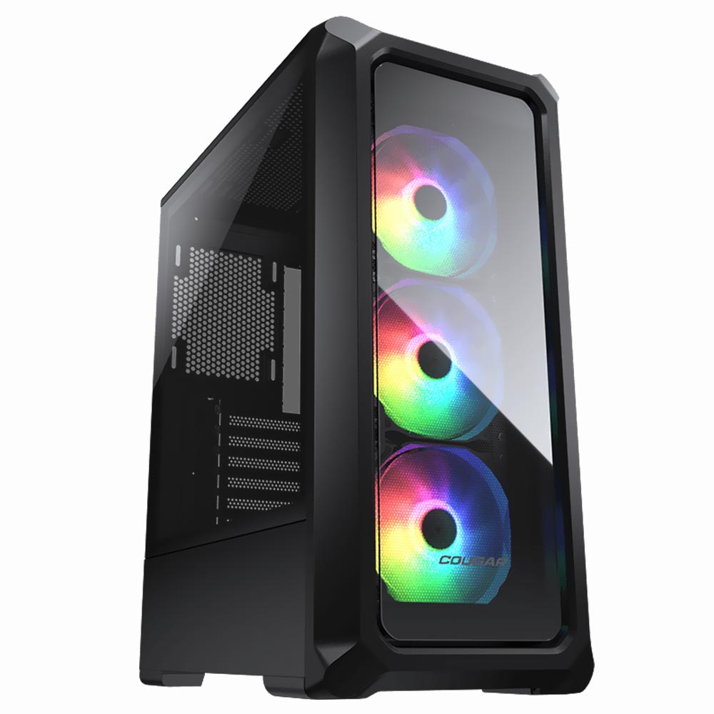 Gabinete Gamer Cougar Archon 2 Mid Tower / 3 Cooler / ARGB - Preto