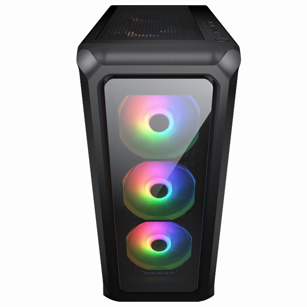 Gabinete Gamer Cougar Archon 2 Mid Tower / 3 Cooler / ARGB - Preto