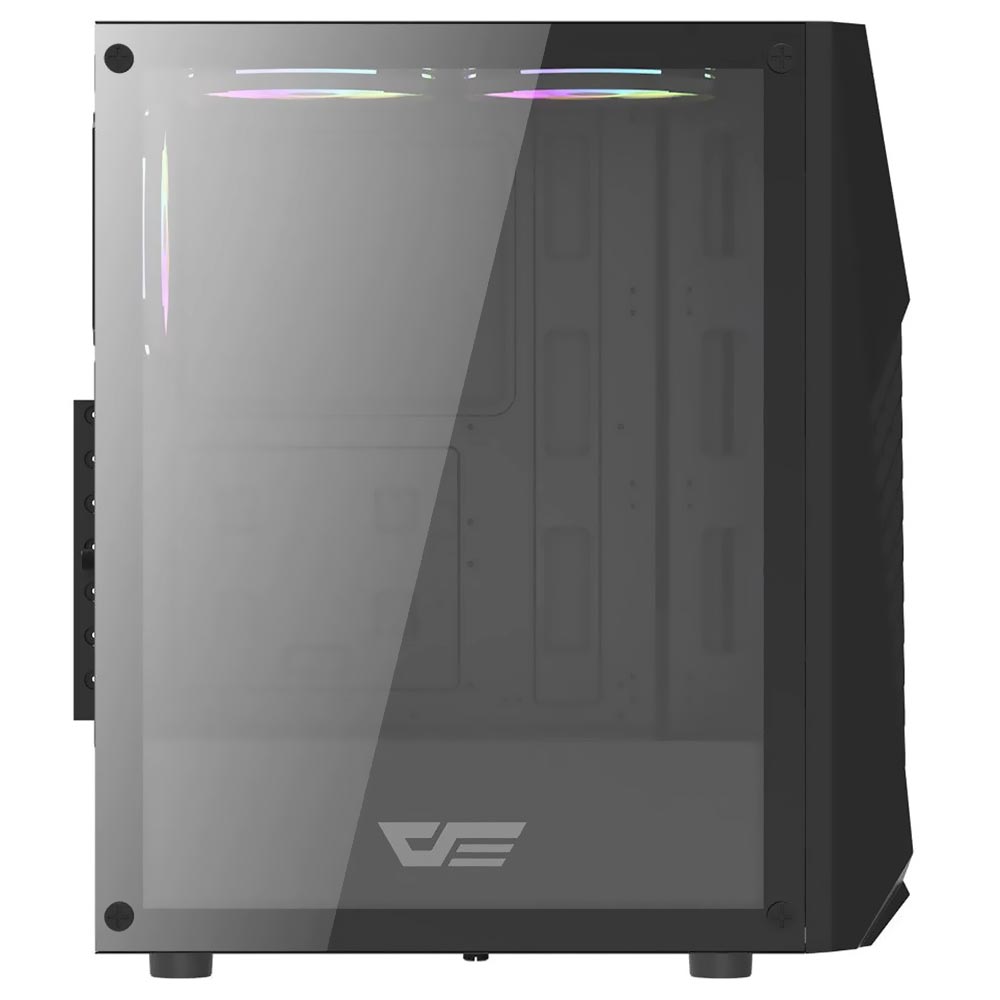 Gabinete Gamer darkFlash DK150 ATX / 3 Cooler / RGB - Preto