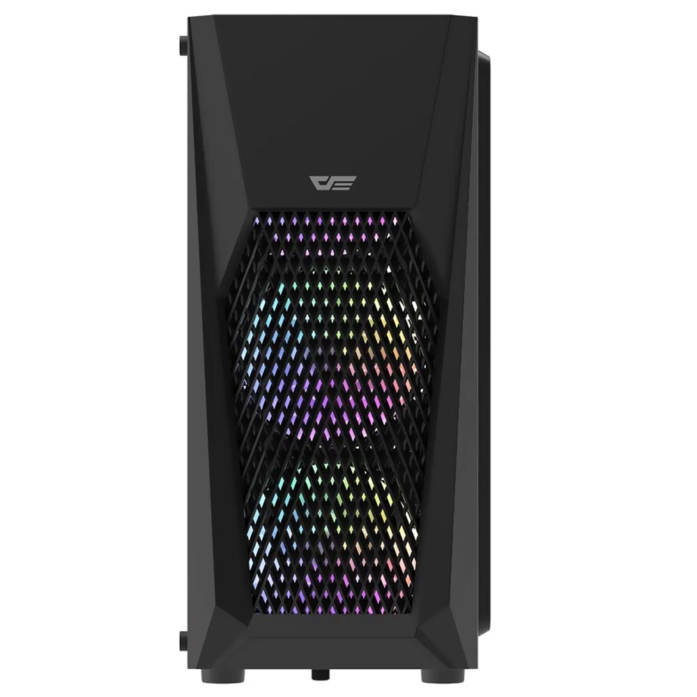 Gabinete Gamer darkFlash DK150 ATX / 3 Cooler / RGB - Preto