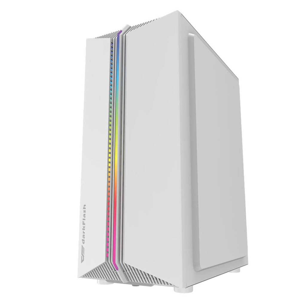 Gabinete Gamer darkFlash DK151 ATX / 3 Cooler / RGB - Branco