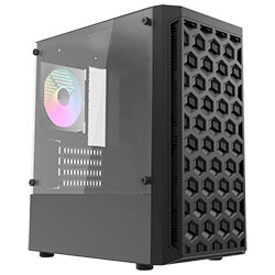 Gabinete Gamer DarkFlash DK300M Micro ATX / 3 Cooler - Preto