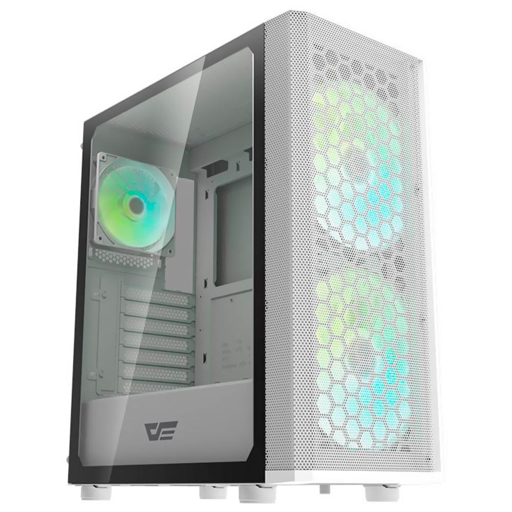 Gabinete Gamer darkFlash DK360 Mesh ATX / 3 Cooler / RGB - Branco