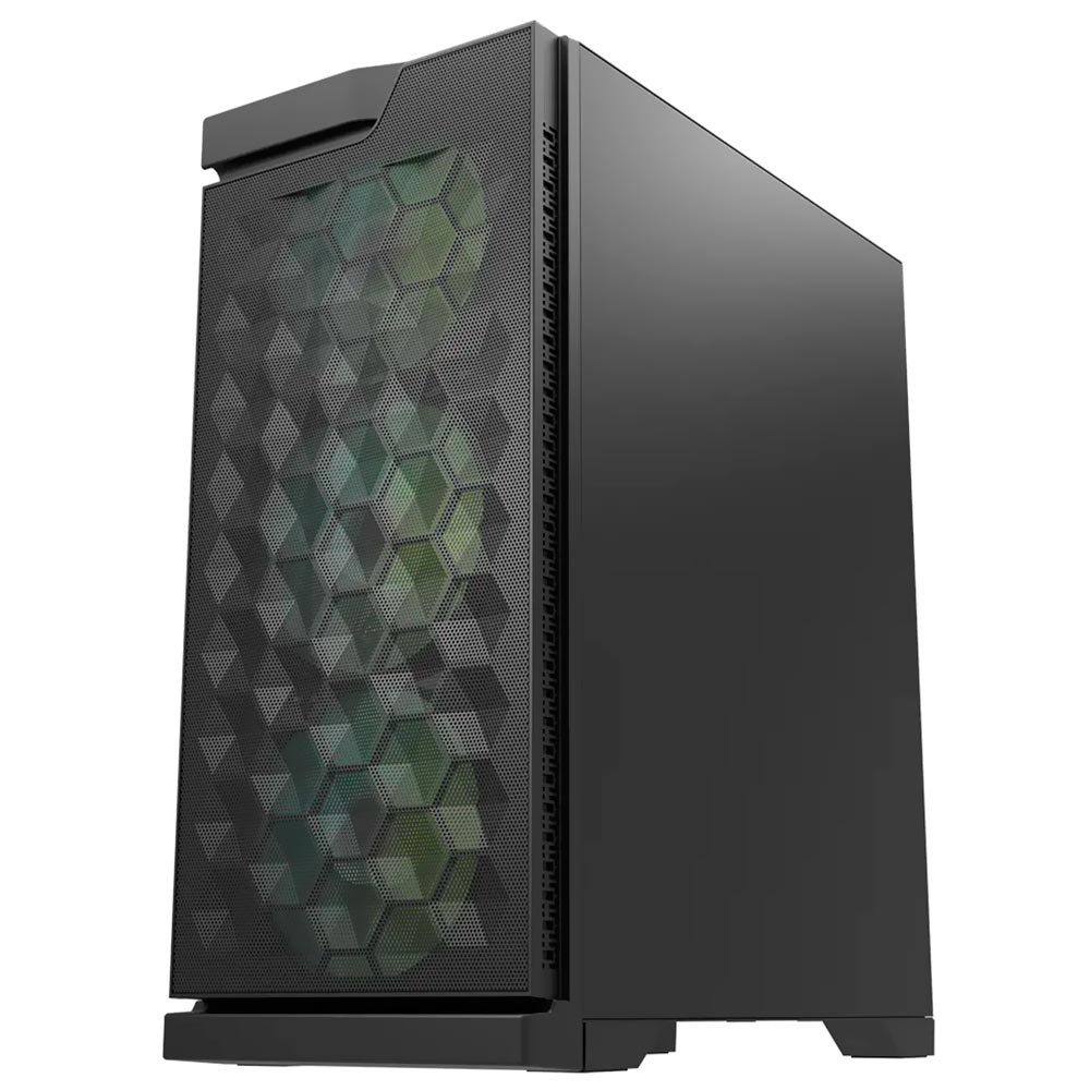 Gabinete Gamer darkFlash DK361 ATX / 4 Cooler / ARGB - Preto