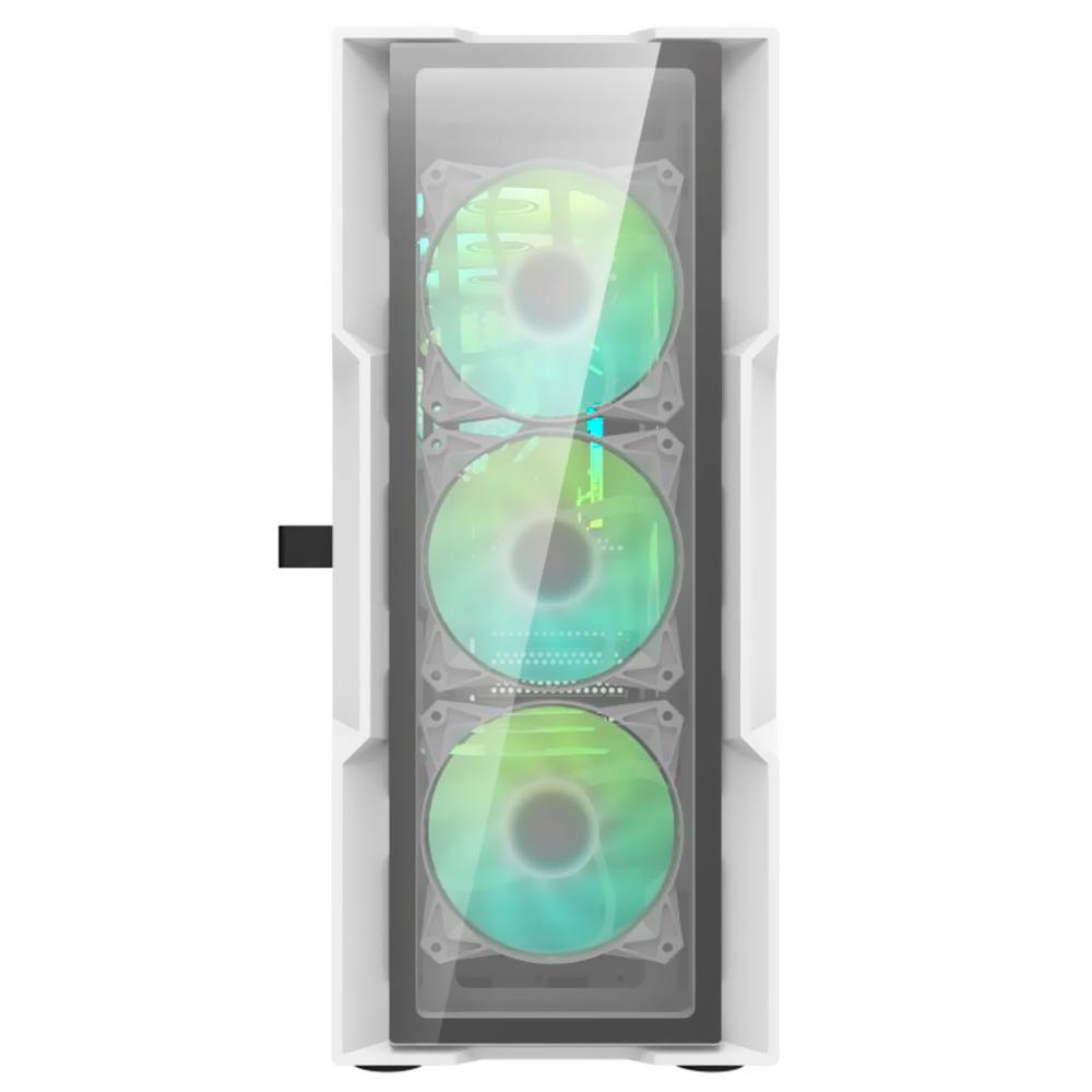 Gabinete Gamer darkFlash DK431 Glass ATX / 4 Cooler / ARGB - Branco